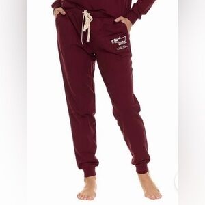 Keith Haring Size XL Burgundy Joggers